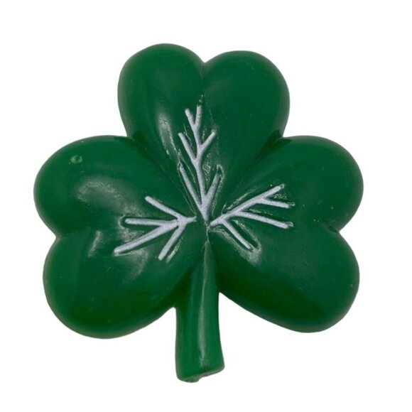Gibson Vintage Shamrock 3 Leaf Clover Green St Patrick's Day Irish Blarney Pin - Picture 1 of 5